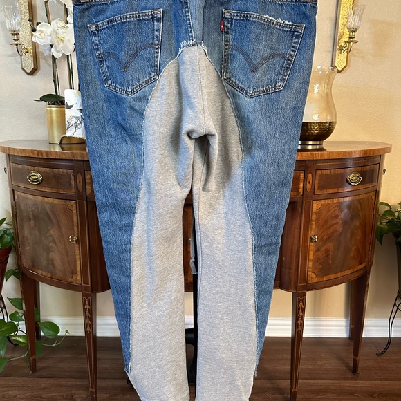 Greg Lauren 50/50 Levi & Joggers - Picture 3 of 9